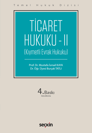 Ticaret Hukuku – II (THD) Burçak Tatlı