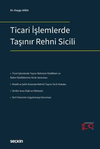 Ticari İşlemlerde Taşınır Rehni Sicili Duygu Arda