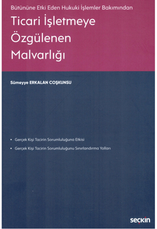 Ticari İşletmeye Özgülenen Malvarlığı Sümeyye Erkalan Coşkunsu