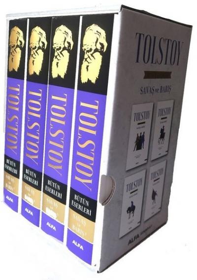 Tolstoy Bütün Eserleri (4 Kitap Takım) Lev Nikolayeviç Tolstoy