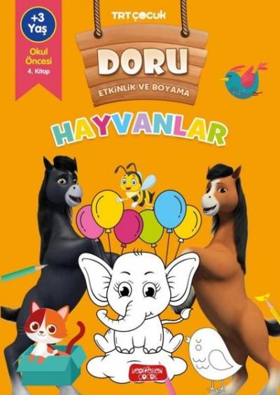 TRT Çocuk - Hayvanlar - Doru Etkinlik ve Boyama Kolektif