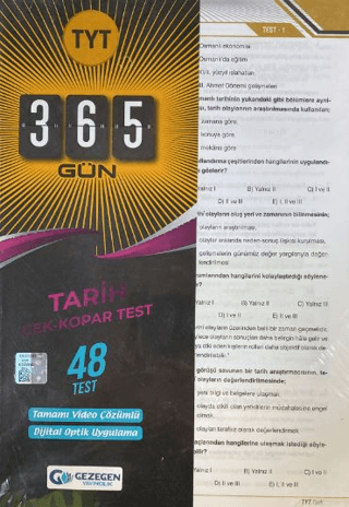 TYT 365 Gün Tarih 48 Yaprak Test Kolektif