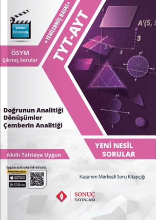 TYT-AYT Doğrunun Analitiği Dönüşümler Çemberin Analitiği Kolektif