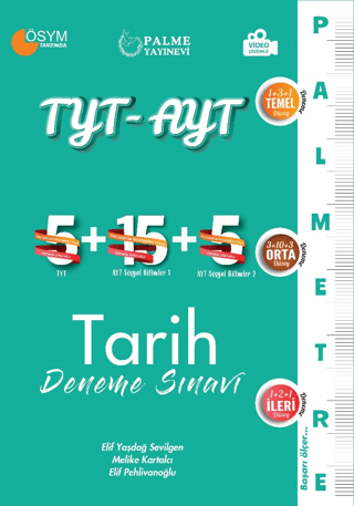 TYT-AYT Tarih 25 Deneme Sınavı - Palmetre Serisi Kolektif