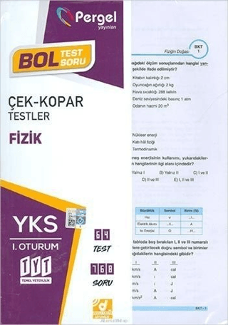 TYT Birinci Oturum Fizik Yaprak Test Kolektif