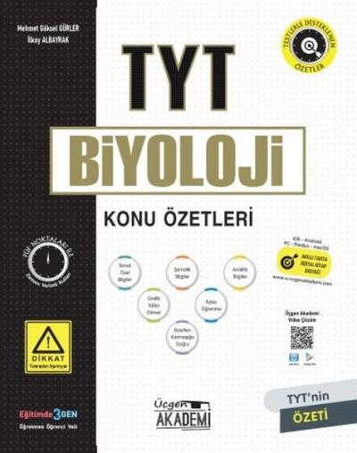 TYT Biyoloji Konu Özetleri Kolektif