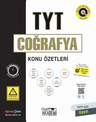 TYT Coğrafya Konu Özetleri Kolektif