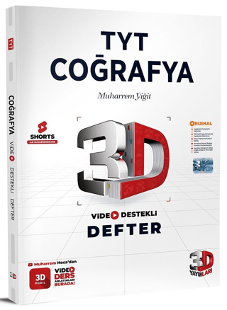 TYT Coğrafya Video Destekli Defter 2024 Muharrem Yiğit