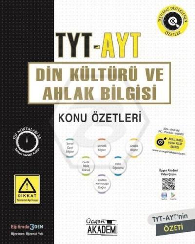 TYT Din Kültürü ve Ahlak Bilgisi Konu Özetleri Kolektif