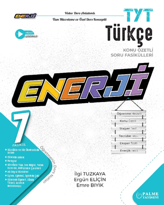 TYT Enerji Türkçe Konu Özetli Soru Fasikülleri (7 Fasikül) İlgi Tuzkay