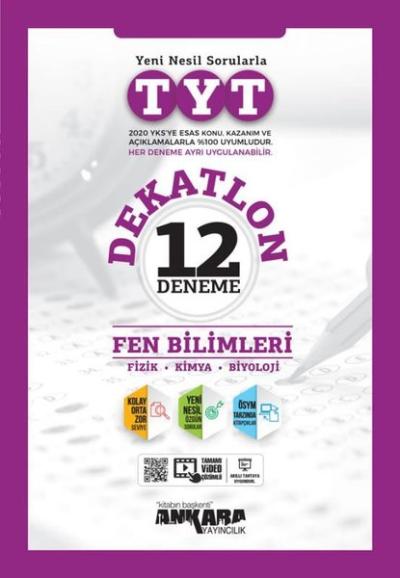 TYT Fen Bilimleri Dekatlon Denemeleri ( 12 Adet ) Kolektif