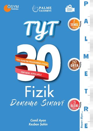 TYT Fizik 30 Deneme Sınavı - Palmetre Serisi Cemil Ayan