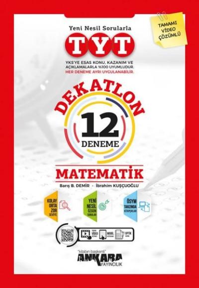 TYT Matematik Dekatlon Denemeleri ( 12 Adet ) Kolektif