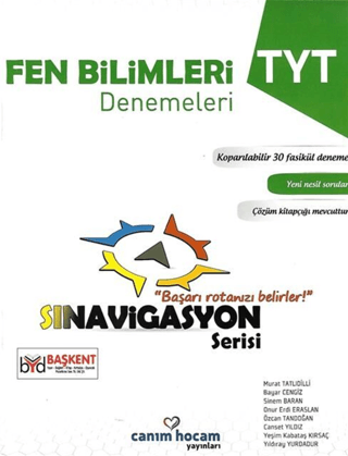 TYT Sınavigasyon Serisi Fen Bilimleri Koparılabilir 30 Fasikül Deneme 