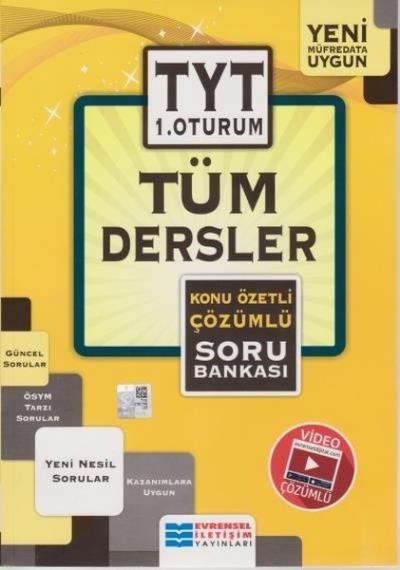 TYT Tüm Dersler Konu Özetli Çözümlü Soru Bankası 1. Oturum Kolektif