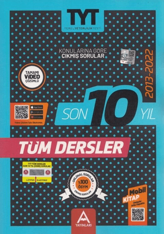 TYT Tüm Dersler Son 10 Yıl Çıkmış Sorular Kolektif