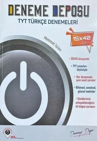 TYT Türkçe 15x40 Deneme Kolektif