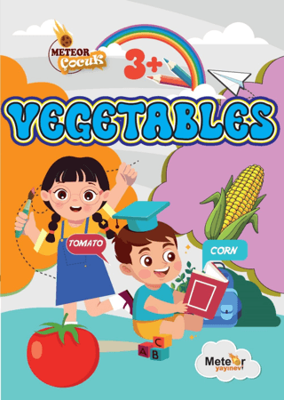 Vegetables Sebzeler Türkçe - İngilizce Boyama Kitabı 3+ Yaş Umut Öz