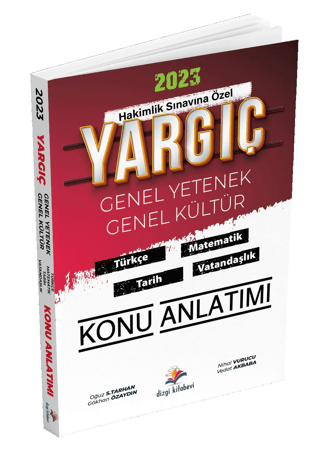 Yargıç Hakimlik Genel Yetenek Genel Kültür Konu Anlatımı Oğuz S. Tarha