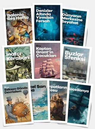 Yaz'a Özel Eşsiz Çocuk Öyküleri Seti - 10 Kitap Jules Verne