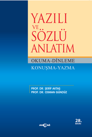 Yazılı ve Sözlü Anlatım %24 indirimli Şerif Aktaş