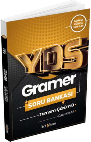 YDS Gramer Tamamı Çözümlü Soru Bankası 2022 Özkan Kırmızı