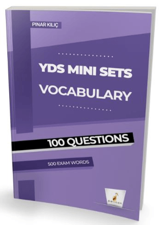 YDS İngilizce Mini Sets Vocabulary - 100 Question s -500 Exam Words Pı