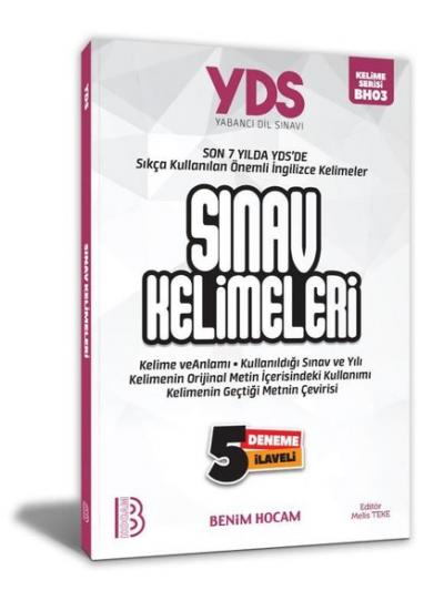 YDS Sınav Kelimeleri 5 Deneme İlaveli Kolektif