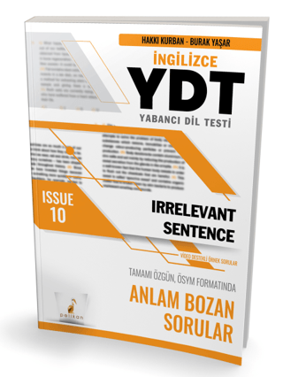 YDT İngilizce Irrelevant Sentence Issue 10 Burak Yaşar