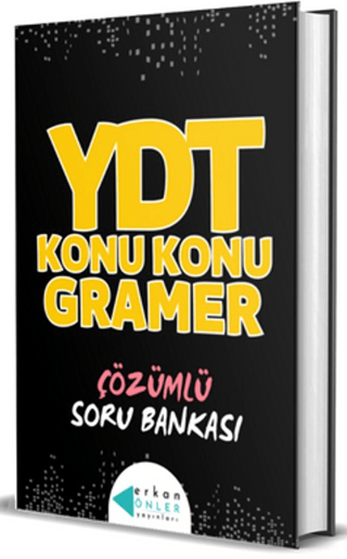 YDT Konu Konu Gramer Çözümlü Soru Bankası Erkan Önler