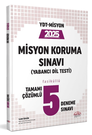 YDT Misyon Koruma Sınavı 5 Deneme Sınavı Kolektif