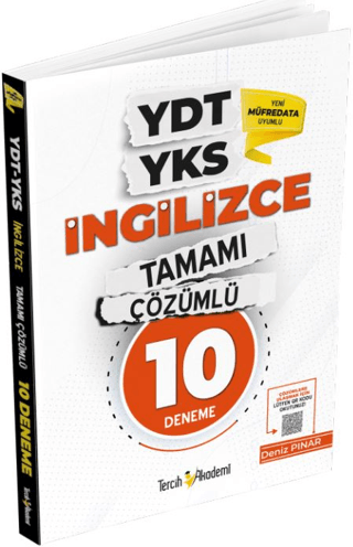 YDT YKS İngilizce Tamamı Çözümlü 10 Deneme Deniz Pınar