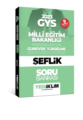 Yediiklim 2023 Milli Eğitim Bakanlığı Görevde Yükselme Sınavı Şeflik S