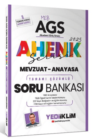 Yediiklim Yayınları 2025 MEB AGS Ahenk Serisi Mevzuat - Anayasa Tamamı