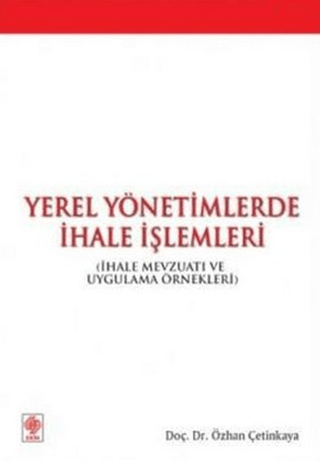 Yerel Yönetimlerde İhale İşlemleri Özhan Çetinkaya