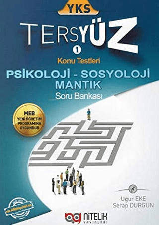 YKS TersYüz Konu Testleri Psikoloji-Sosyoloji-Mantık Soru Bankası Uğur