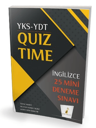 YKS-YDT İngilizce Quiz Time 25 Mini Deneme Sınavı Özenç Morey