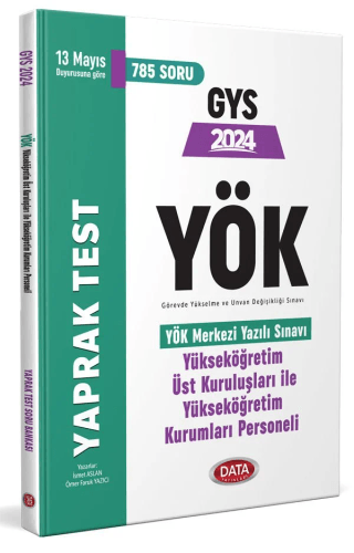 YÖK Üst Kuruluşları ile YÖK Personeli GYS Yaprak Test İsmet Aslan