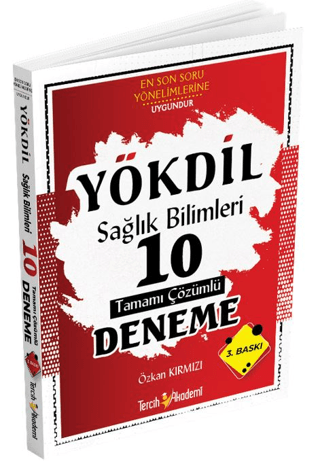 YÖKDİL Sağlık Bilimleri 10 Çözümlü Deneme Özkan Kırmızı