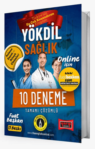 YÖKDİL Sağlık Tamamı Çözümlü 10 Deneme Fuat Başkan